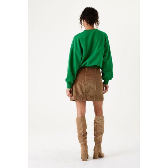 NWT GARCIA Kelly Green DAYDREAM Varsity Crewneck Sweater - Picture 3 of 6